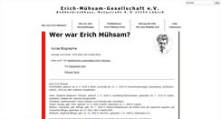 Desktop Screenshot of erich-muehsam.de